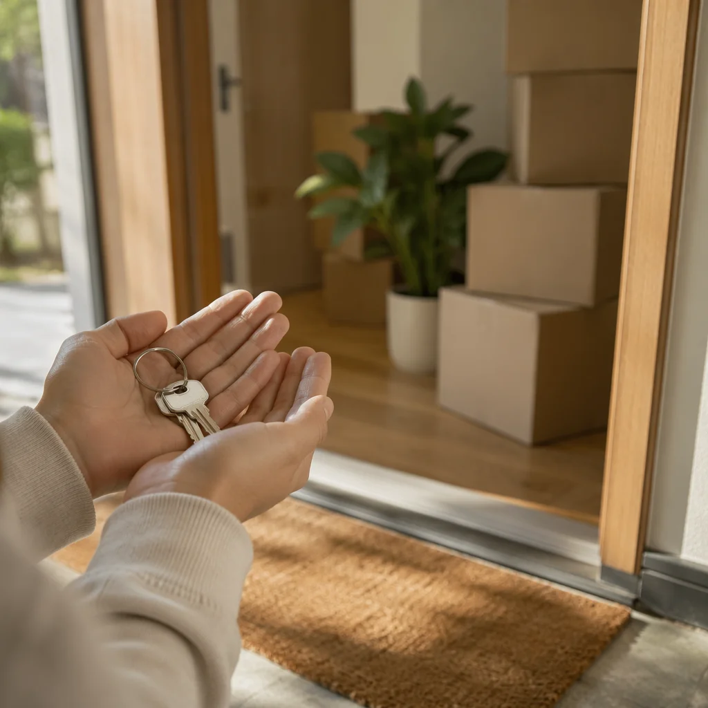 New Home Keys at Welcoming Doorstep