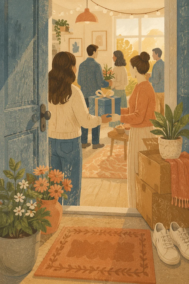 Cozy Housewarming Welcome in New Apartment