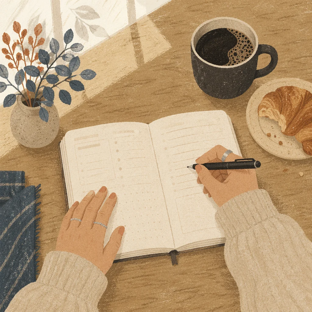 Morning Coffee Journaling Quiet Time