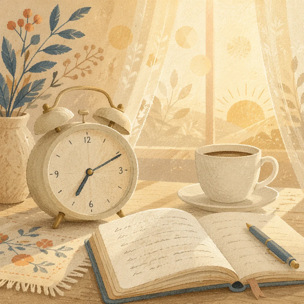 Quiet Morning Coffee and Journal Time