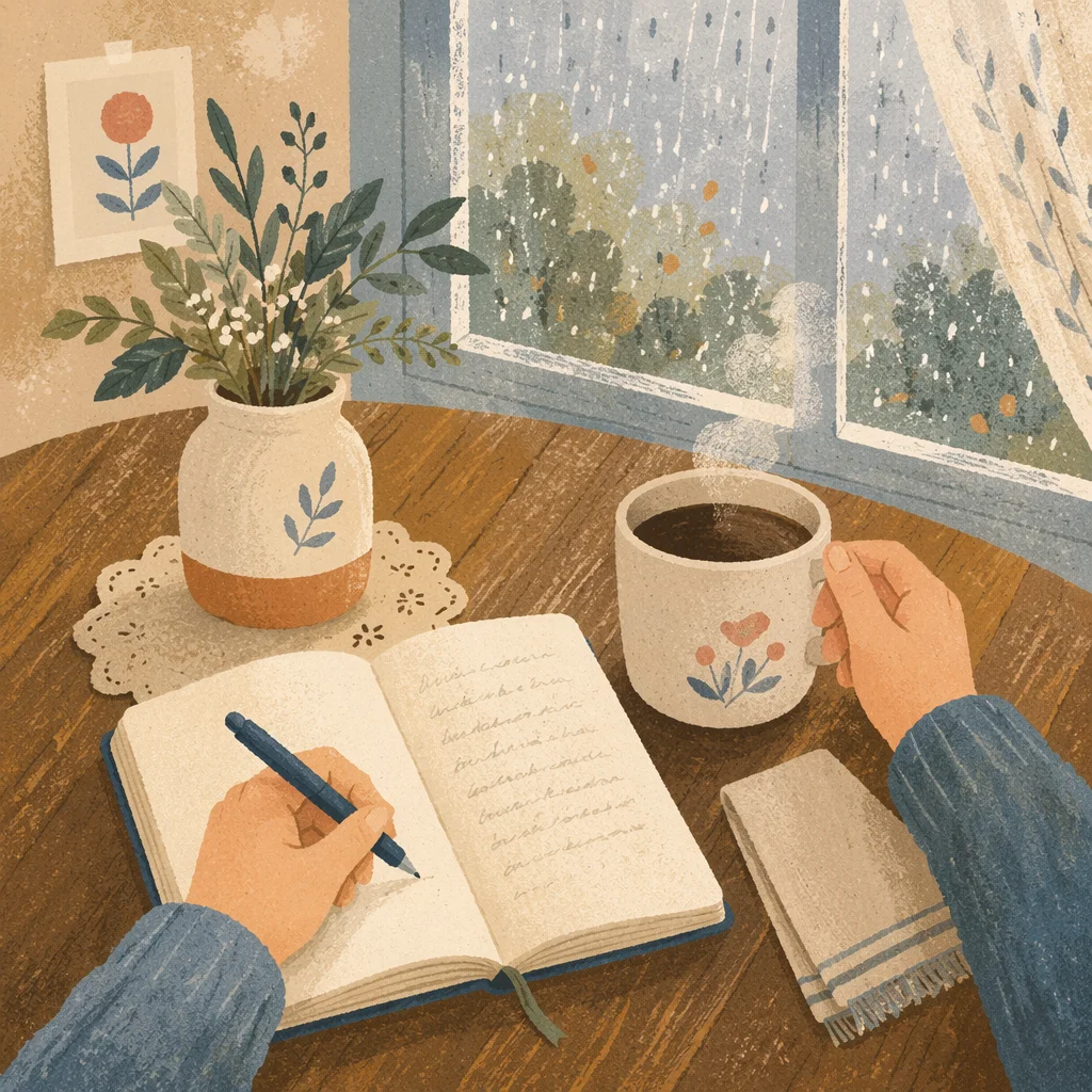 Quiet Morning Journaling with Coffee