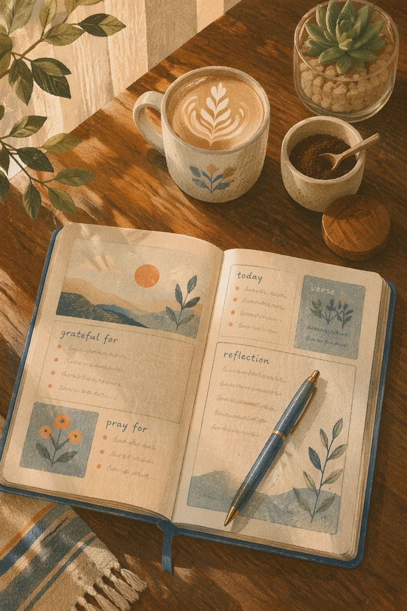 Quiet Morning Journaling with Coffee