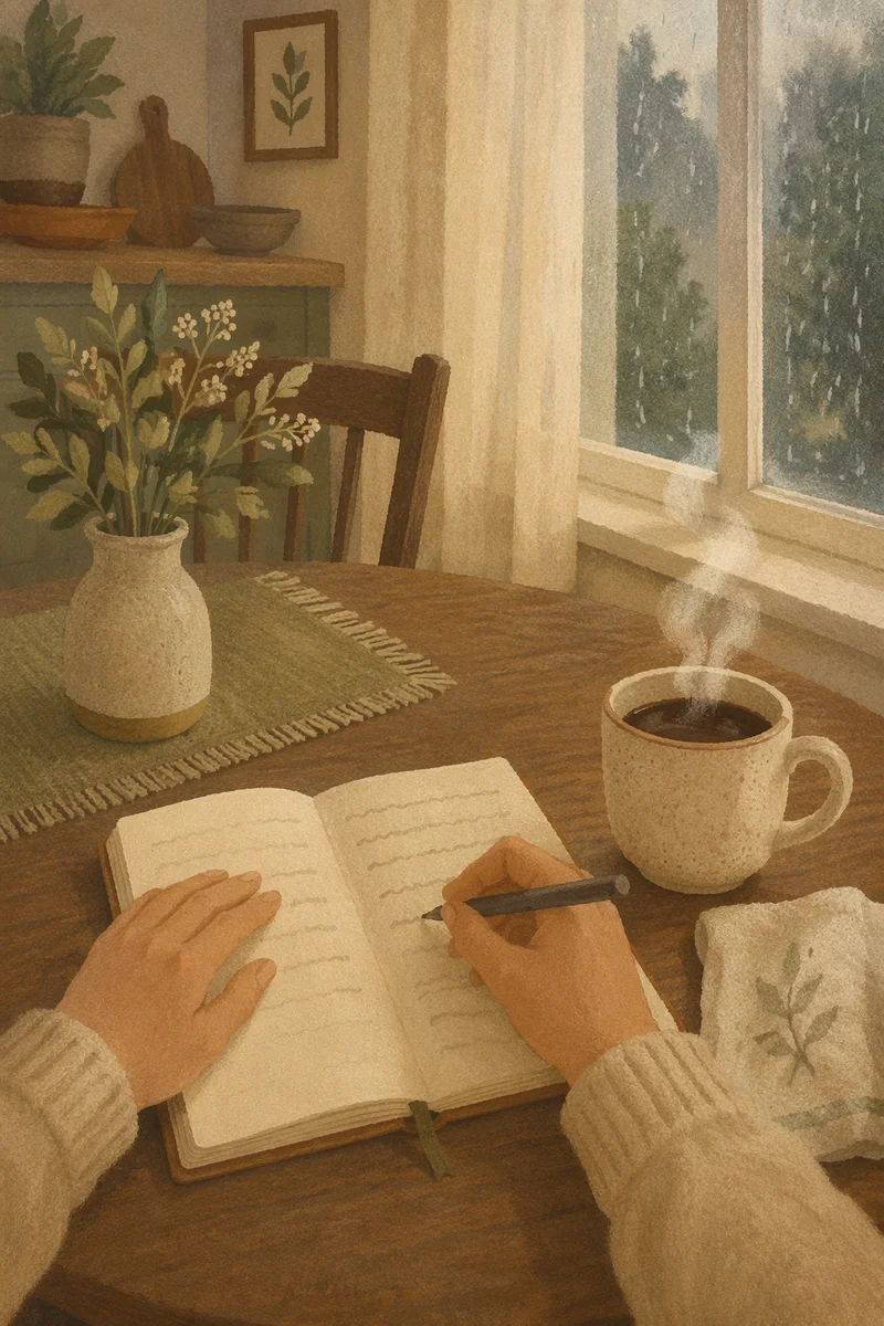 Quiet Morning Journaling with Coffee