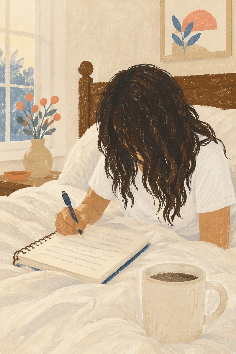 Quiet Morning Journaling with Coffee