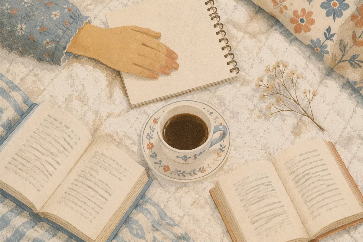 Quiet Morning Coffee Journaling Flat Lay