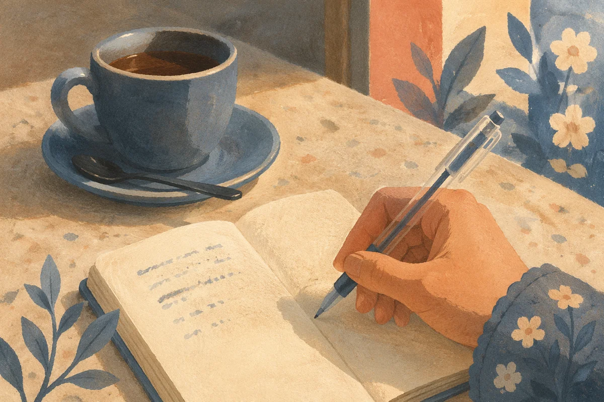 Quiet Morning Journaling with Coffee
