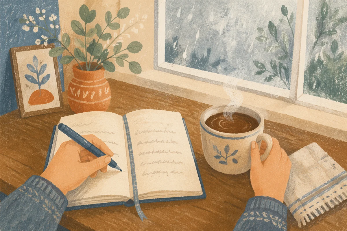 Quiet Morning Journaling with Coffee