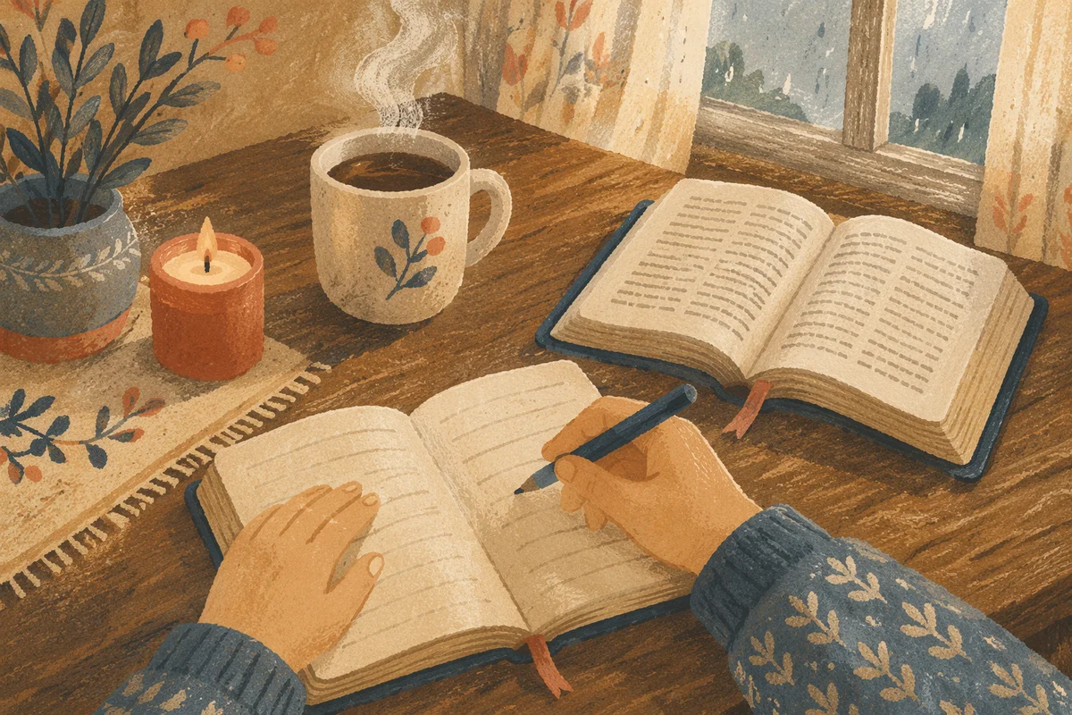 Morning Quiet Time with Coffee and Journal