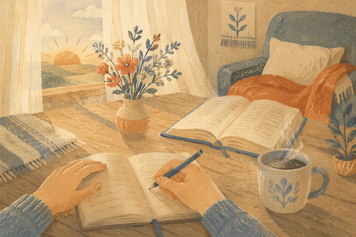 Quiet Morning Journaling with Coffee