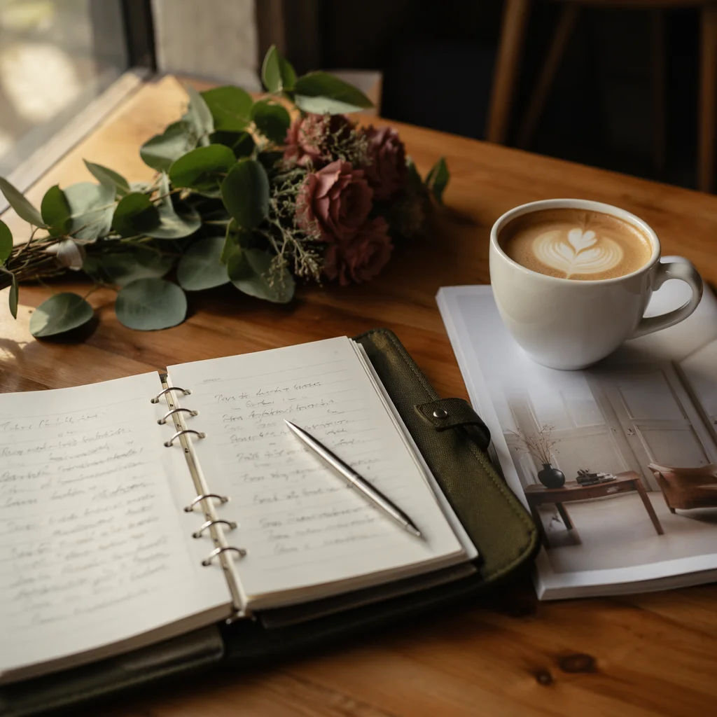 Morning Journal and Latte Quiet Time
