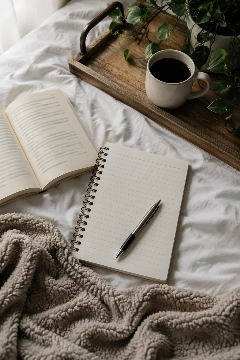 Peaceful Morning Journaling Coffee Quiet Time