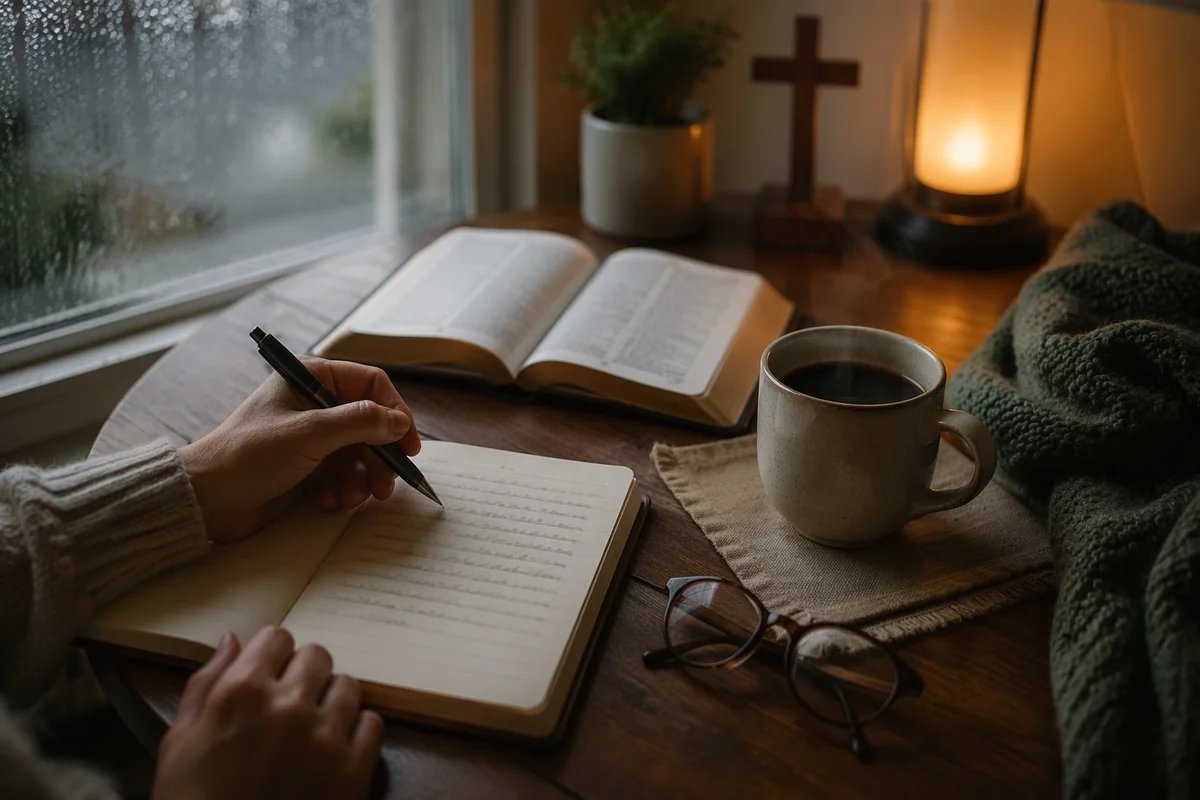 Quiet Morning Devotion with Coffee Journal