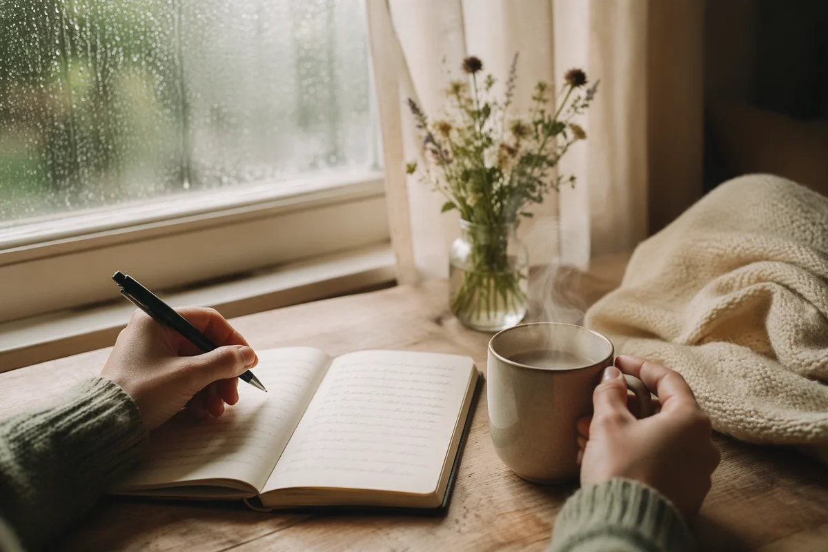Quiet Morning Journaling with Coffee