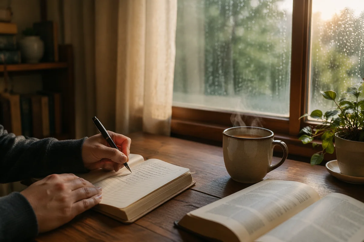 Morning Coffee Journaling Quiet Time