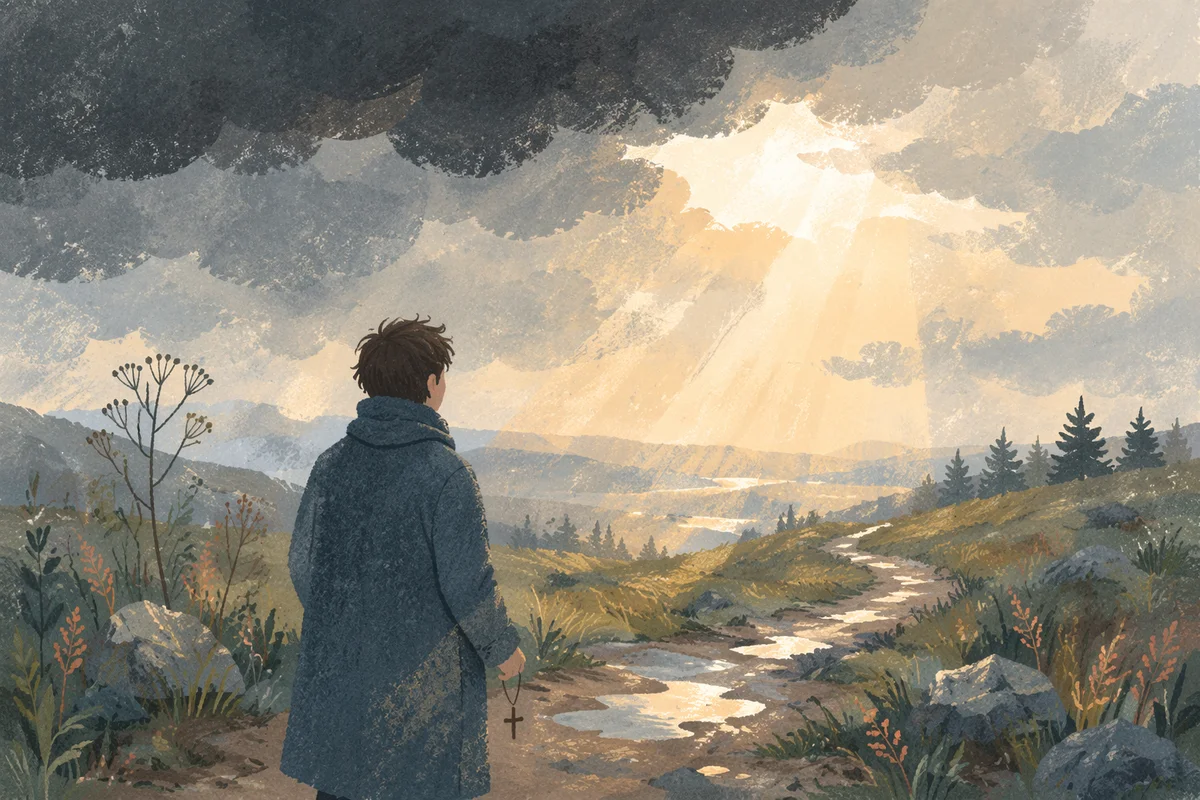 Sunlight Breaking Through Storm Clouds of Hope