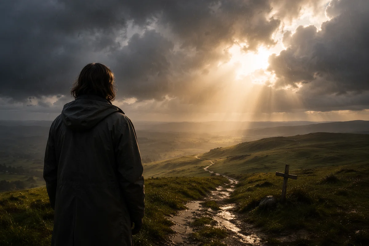 Sunlight Breaking Through Storm Clouds