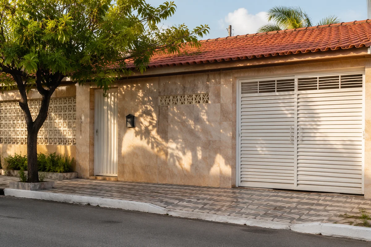 Quiet Suburban Home With Wall Mailbox