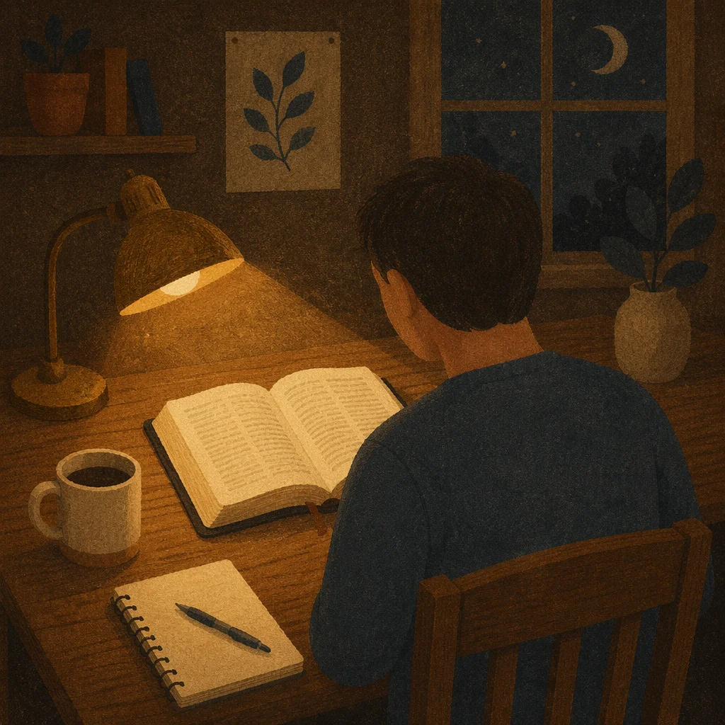 Quiet Night Bible Study by Lamplight