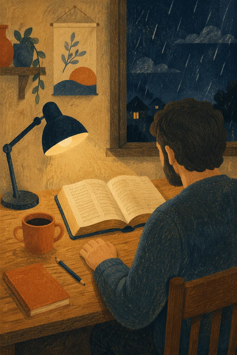Quiet Night Bible Study by Lamplight