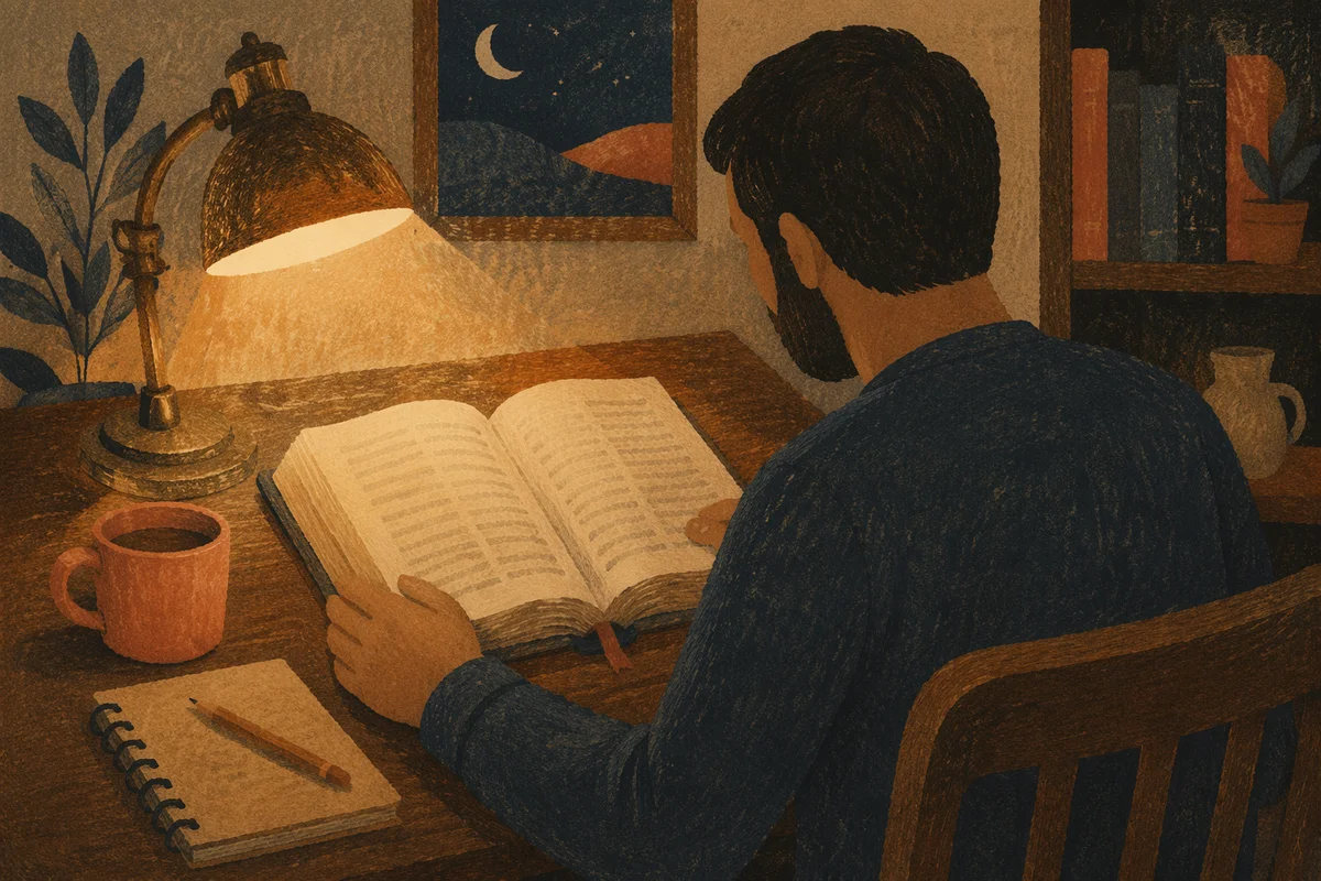 Quiet Night Bible Study by Lamplight