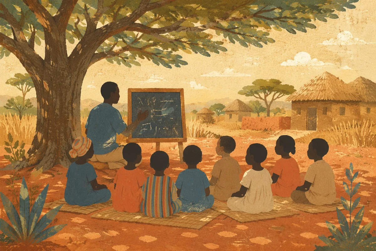 Missionary Lesson Under Acacia Tree