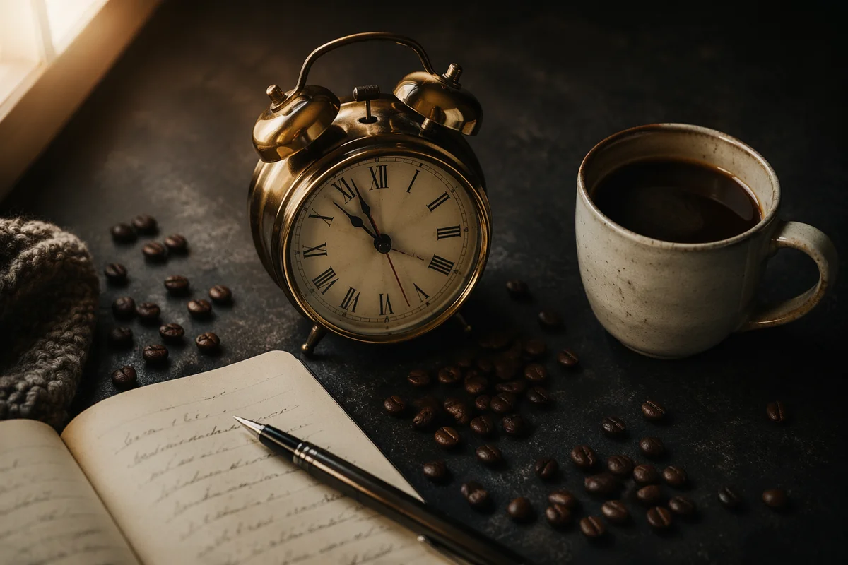 Quiet Morning Routine with Coffee and Journal