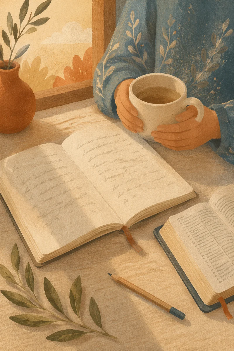 Morning Scripture Notebook with Coffee Devotion