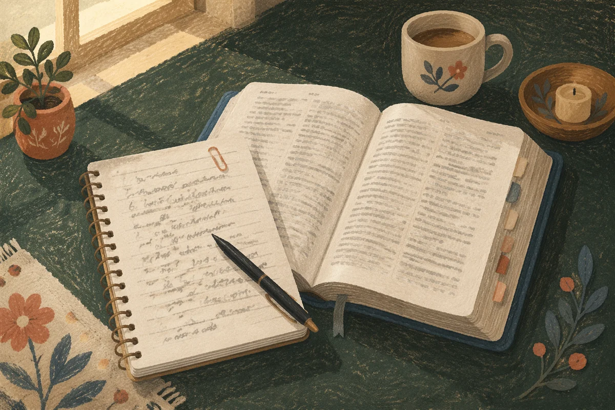 Morning Scripture Notes on Open Bible