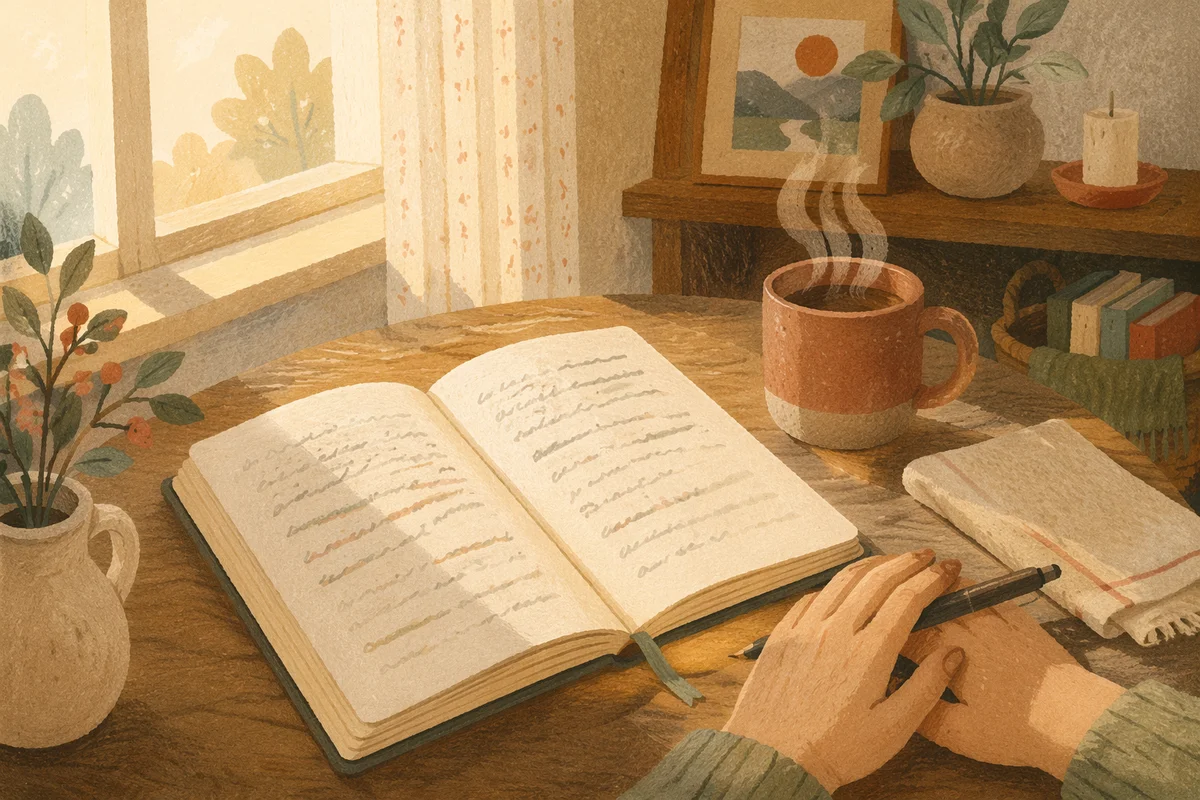 Morning Devotion Notebook with Handwritten Scripture