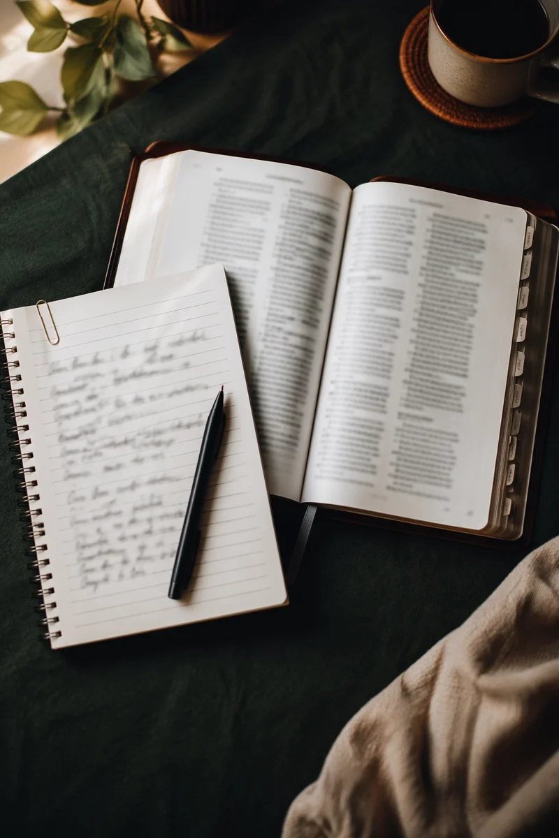 Morning Scripture Notes on Open Bible