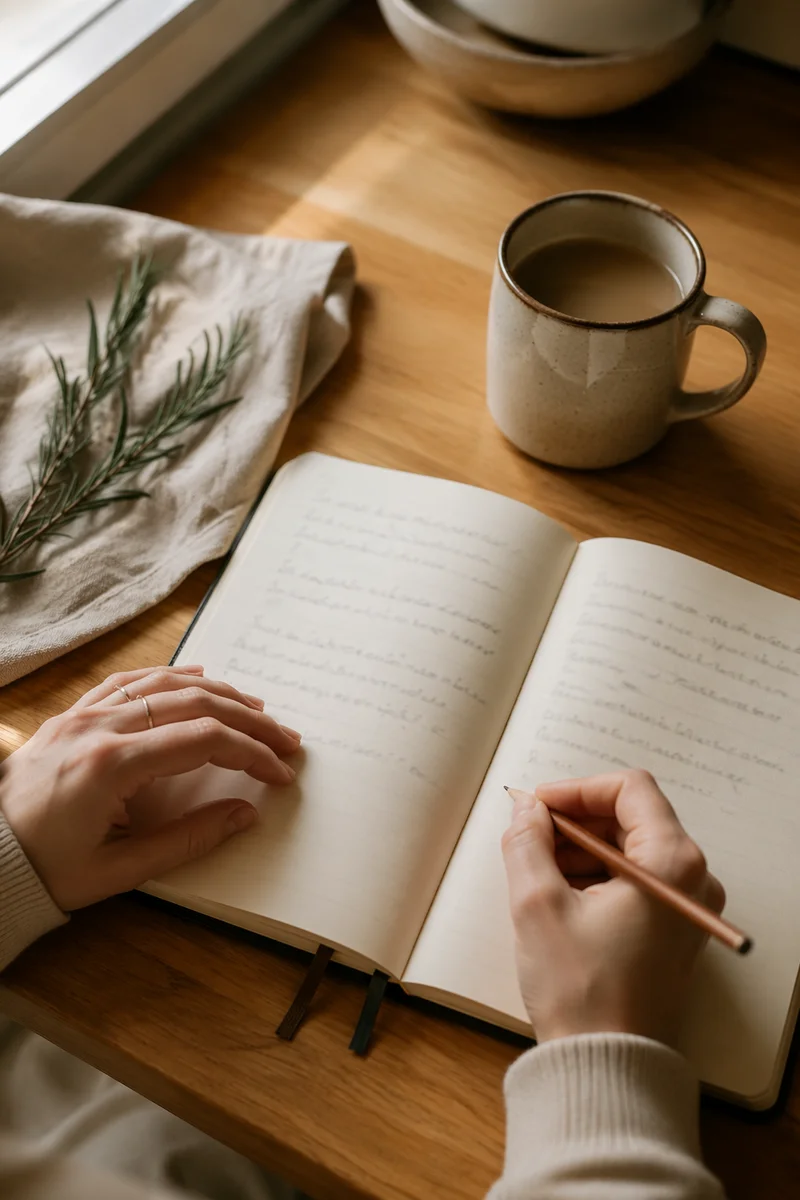 Morning Scripture Notes on Kitchen Table