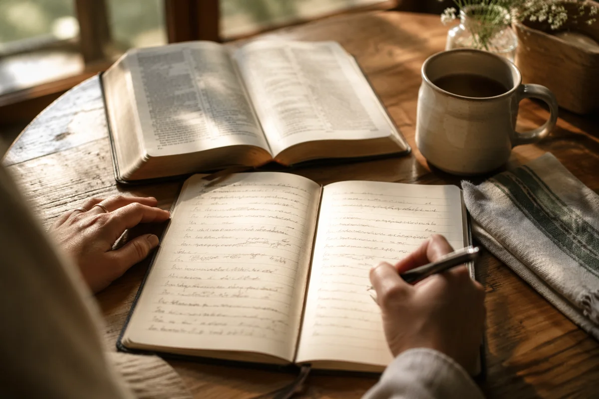 Quiet Morning Scripture Notebook Devotion
