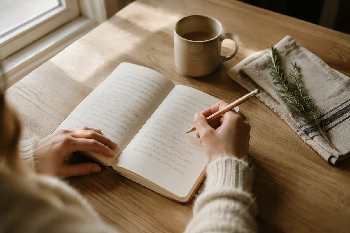 Quiet Morning Scripture Notebook Reflection