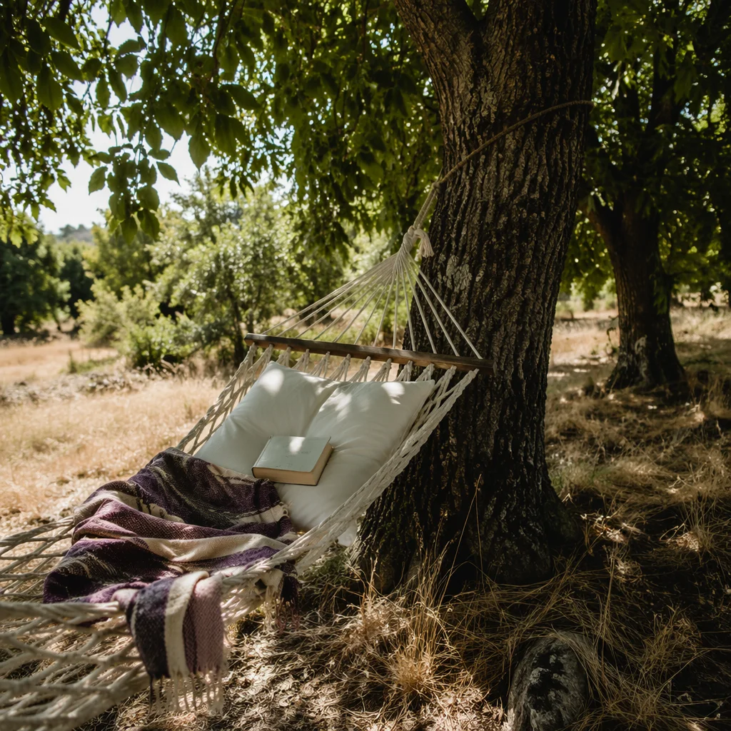 Peaceful Summer Hammock Reading Nook