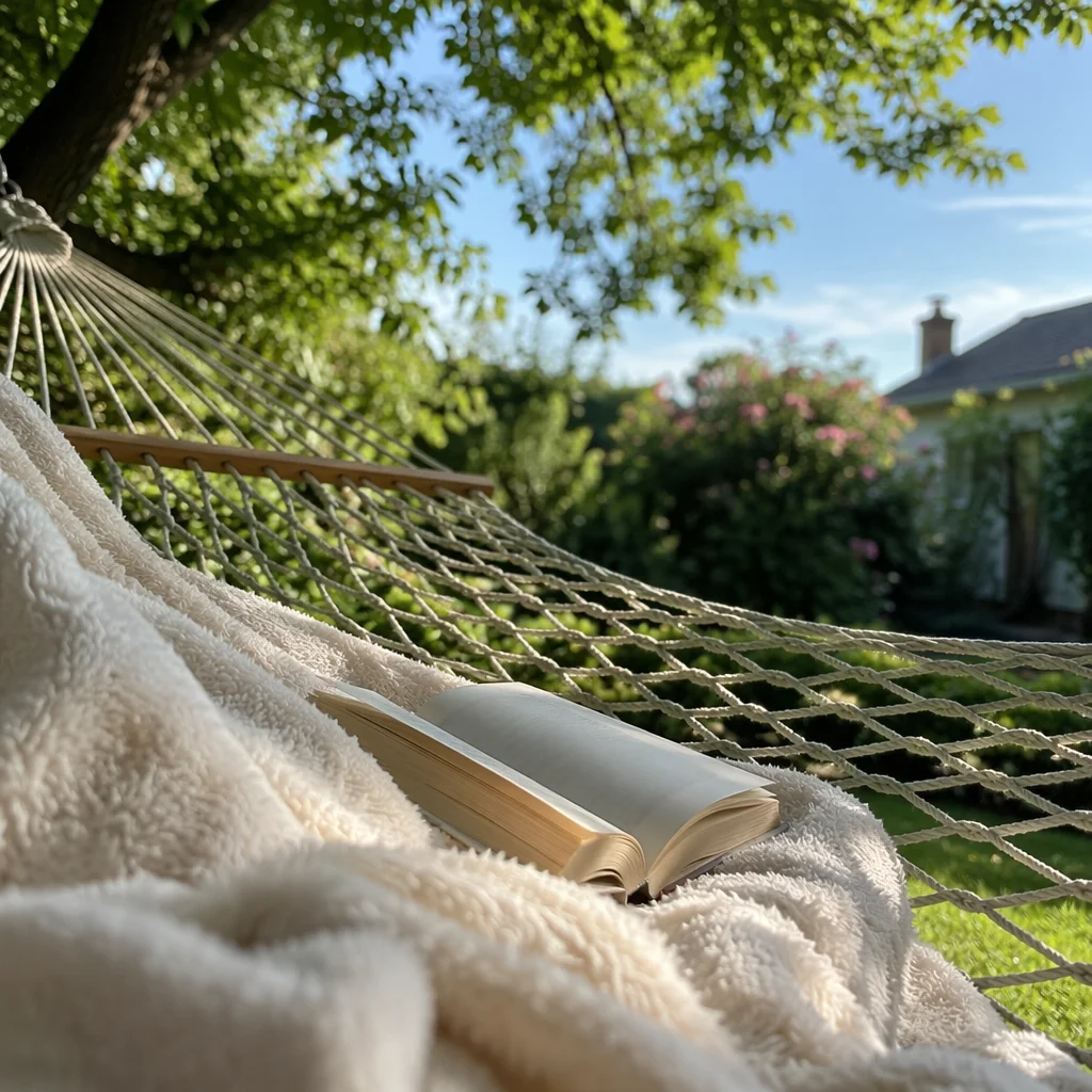Cozy Garden Hammock Reading Retreat