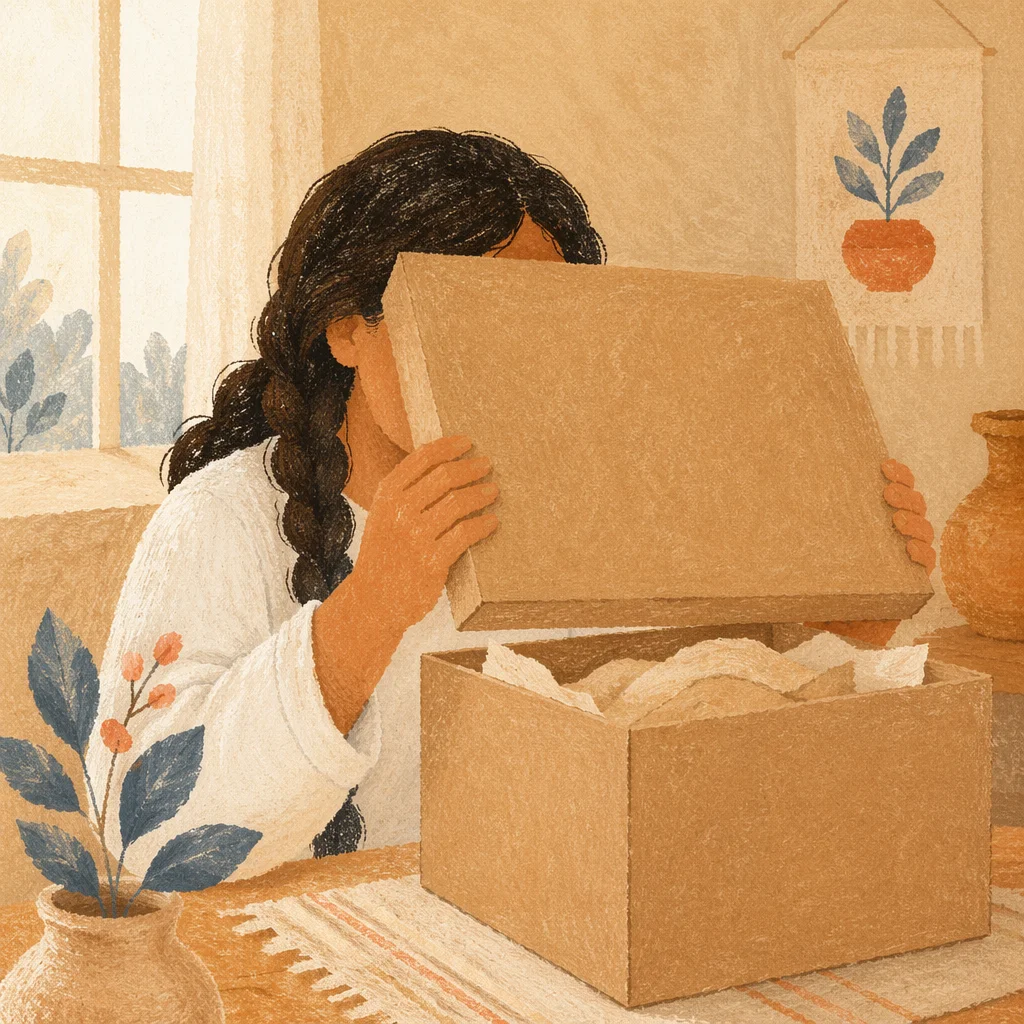 Joyful Surprise Opening Kraft Gift Box