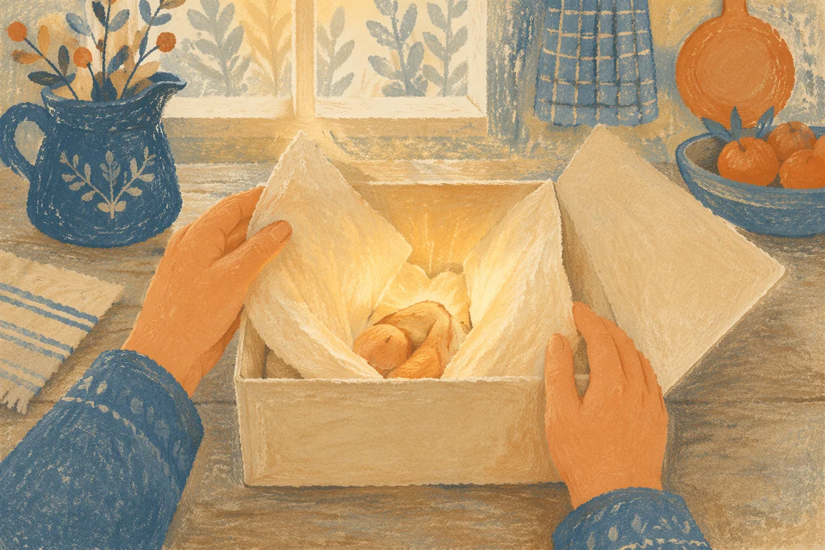 Joyful Hands Opening a Glowing Gift Box