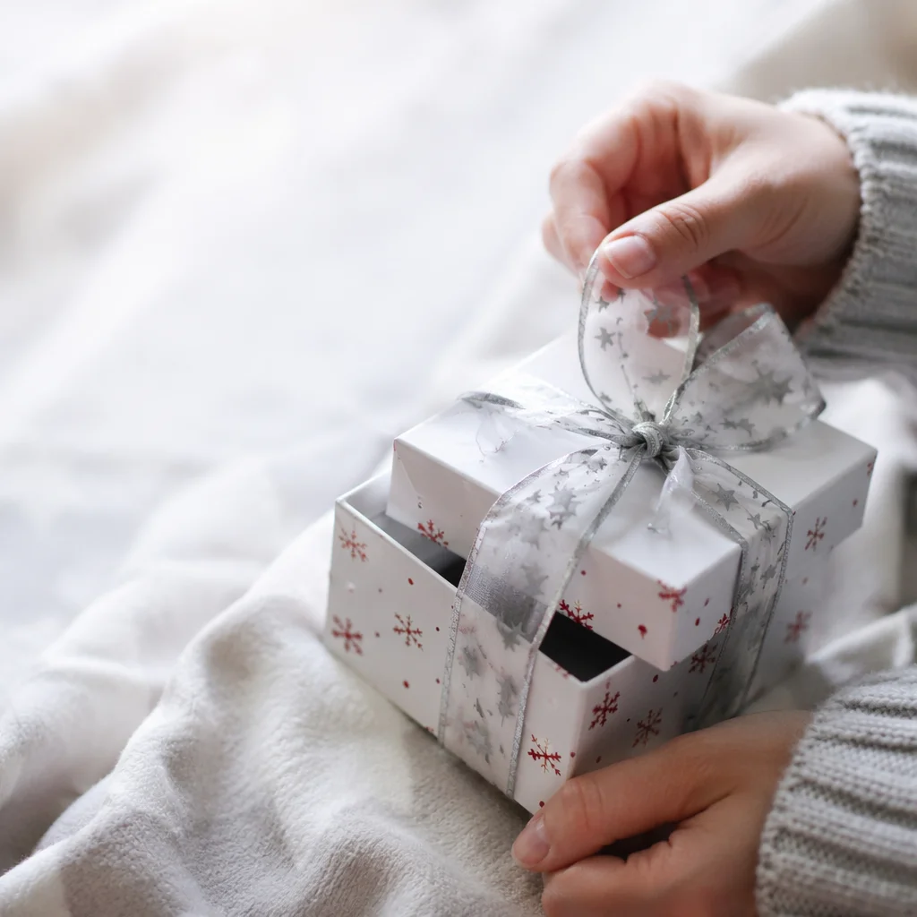 Joyful Hands Opening Winter Gift Box