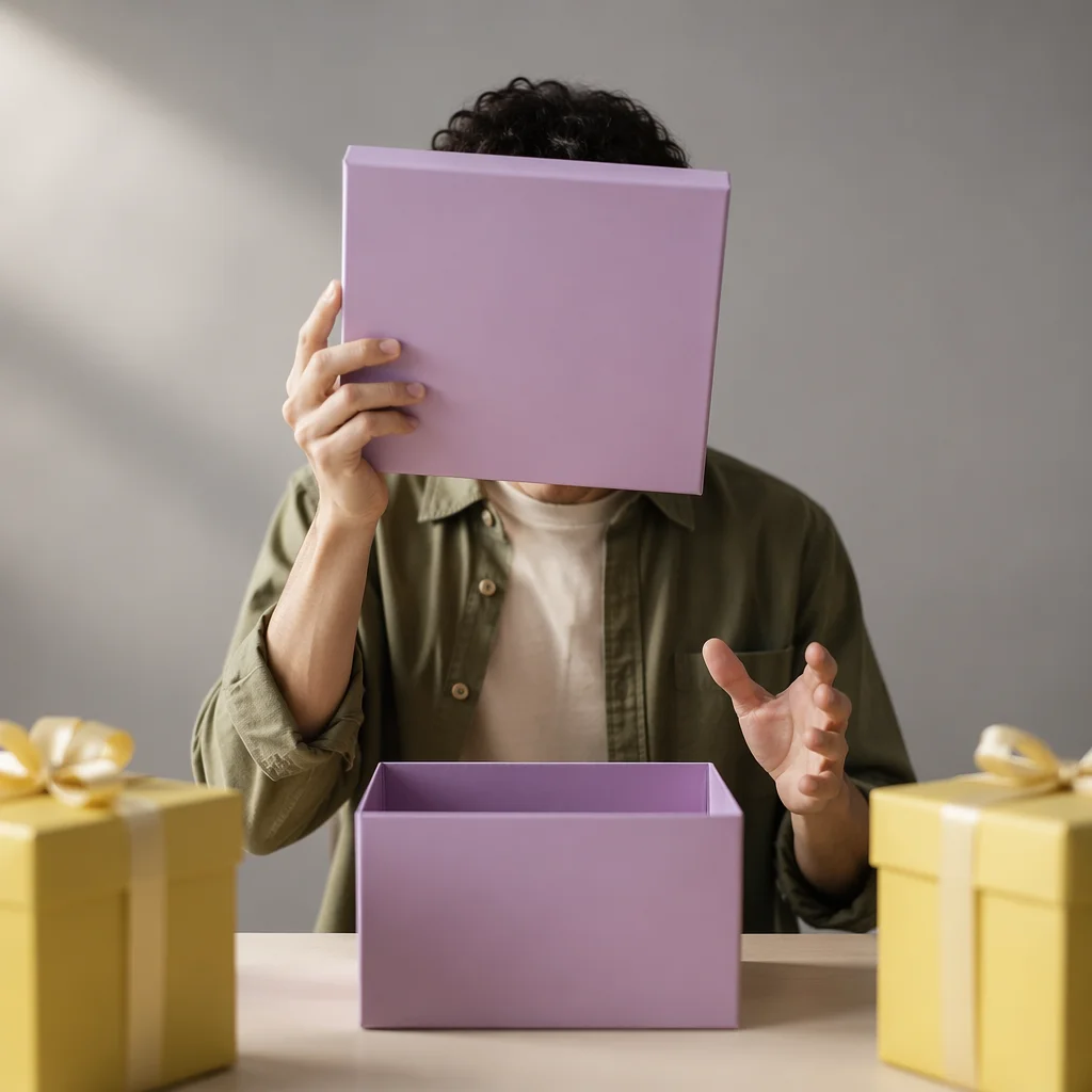 Joyful Surprise Gift Opening Moment