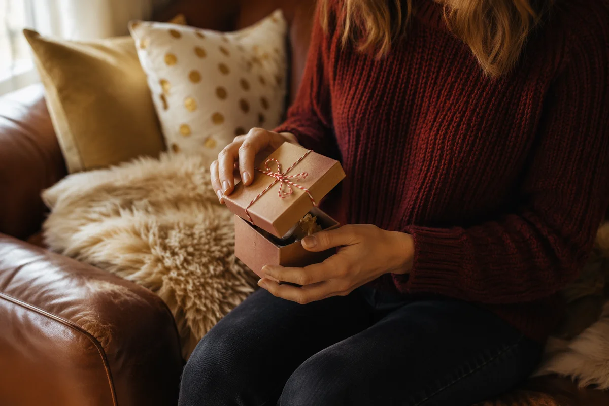 Joyful Hands Opening Cozy Gift Box