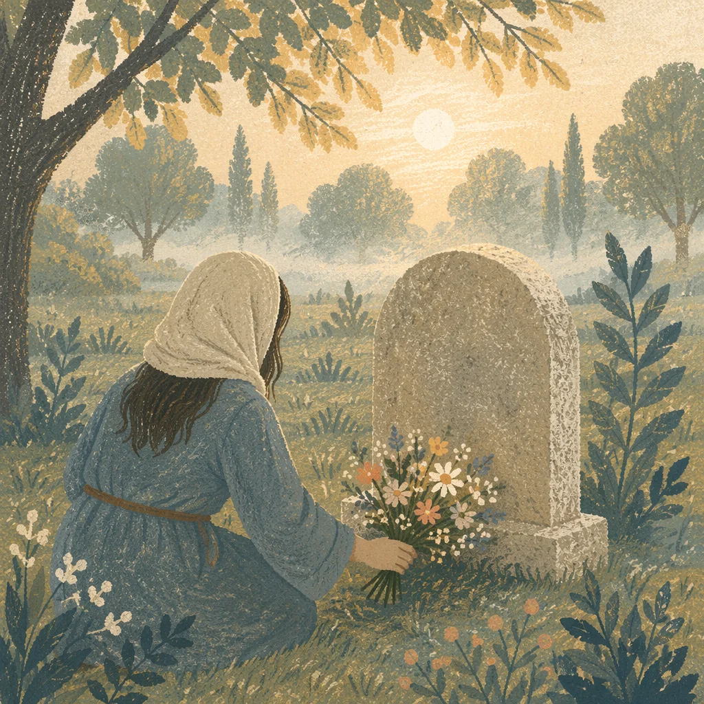 Tender Grave Memorial Flower Offering