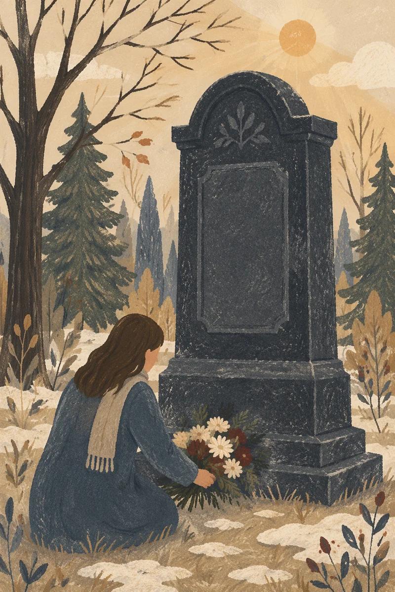 Quiet Grave Memorial Flower Tribute