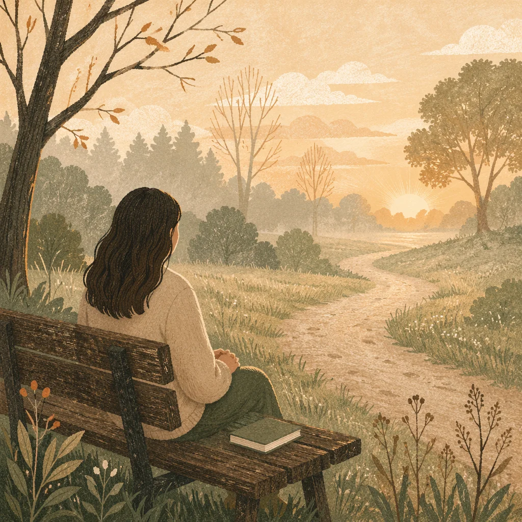 Solitary Morning Prayer on Park Bench