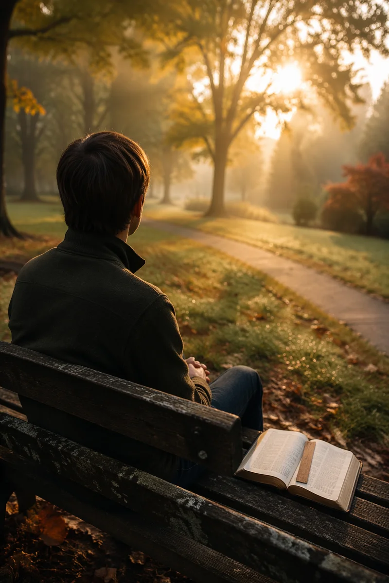 Quiet Park Bench Bible Reflection