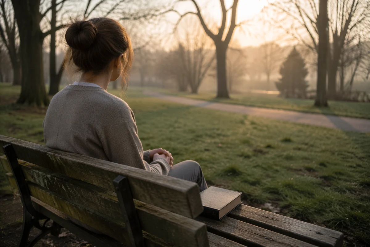 Quiet Prayer on a Park Bench