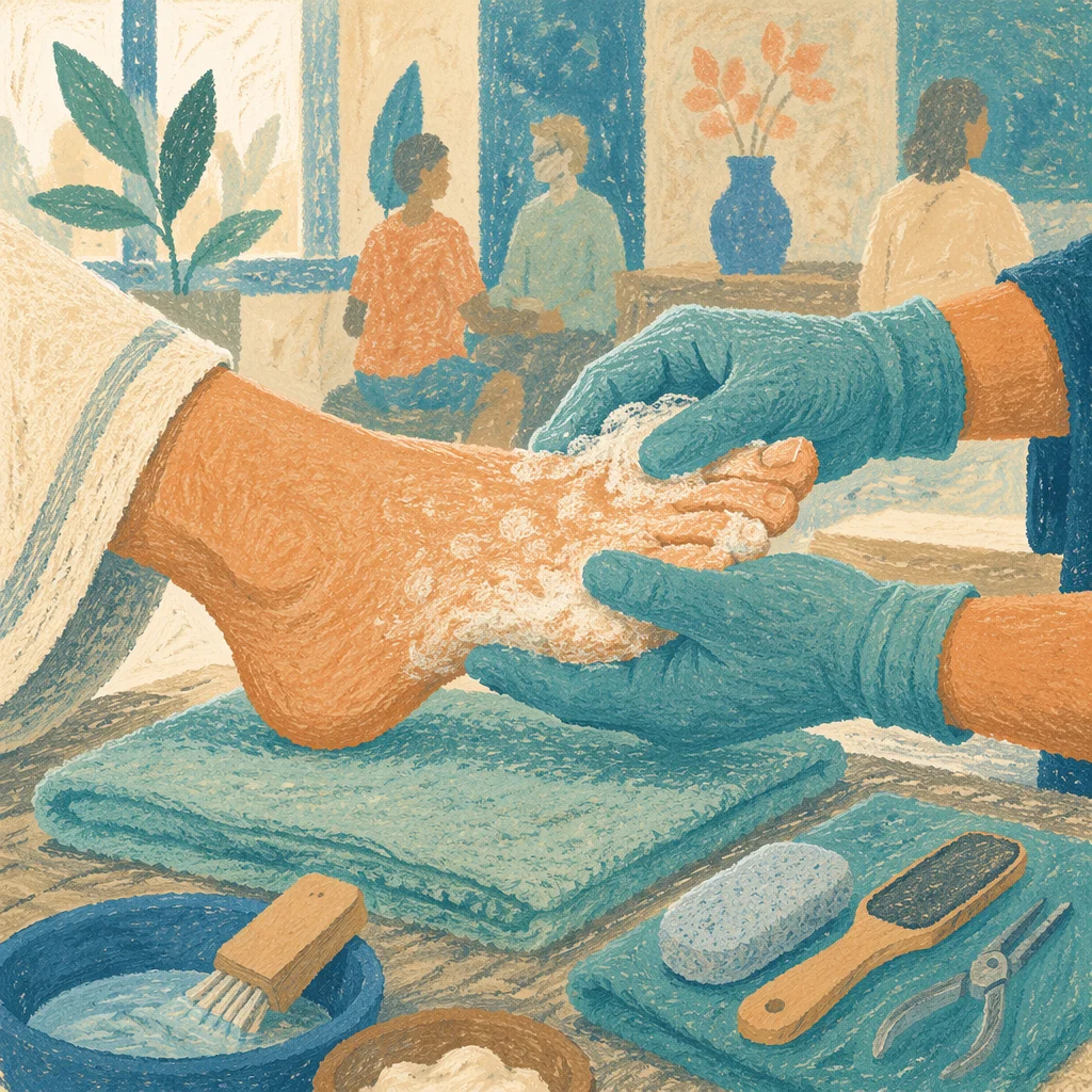 Compassionate Foot Washing Service Close-Up