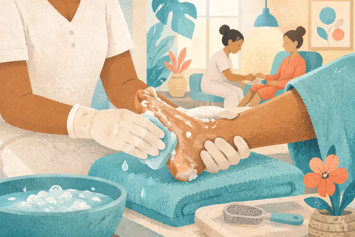 Compassionate Foot Washing Service Close-Up