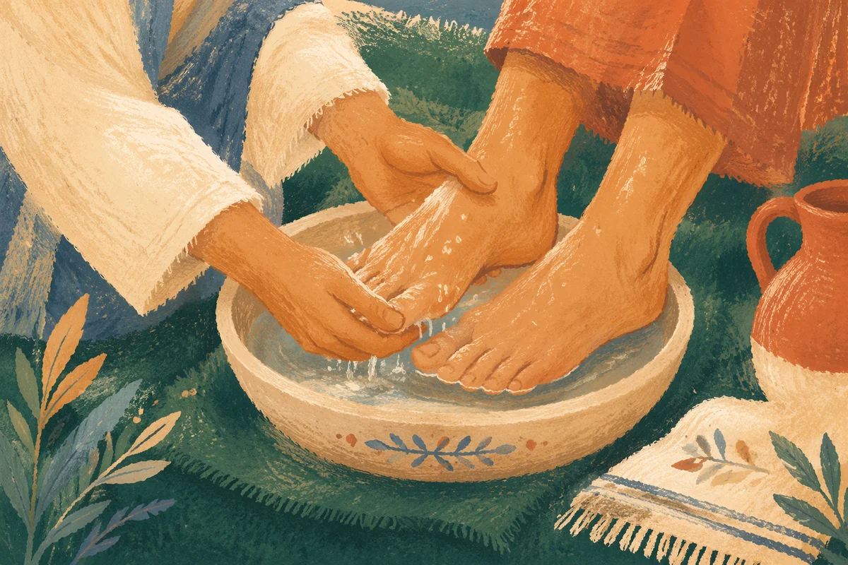 Compassionate Foot Washing Service Close Up