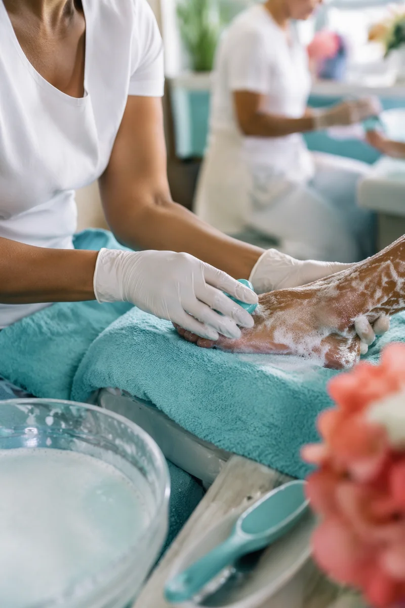 Compassionate Foot Washing Service Close Up