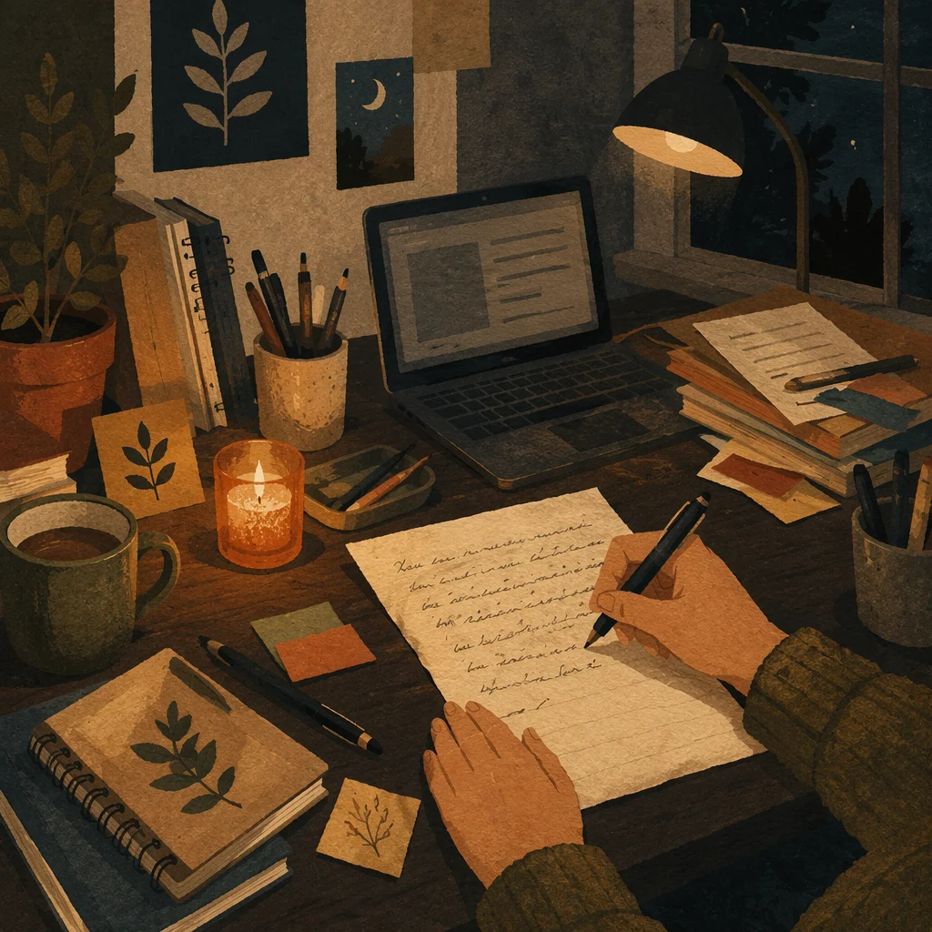 Writing a Letter by Candlelight Desk